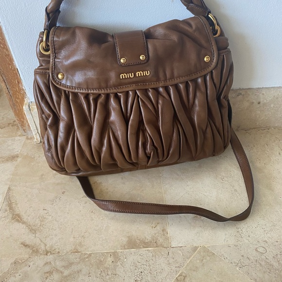 Miu miu brown leather hand bag, excellent condition - Picture 2 of 3